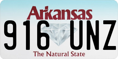 AR license plate 916UNZ
