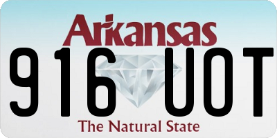 AR license plate 916UOT