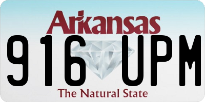 AR license plate 916UPM