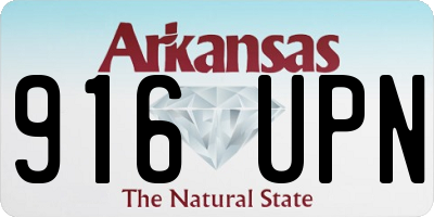 AR license plate 916UPN