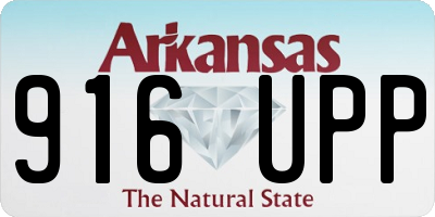 AR license plate 916UPP