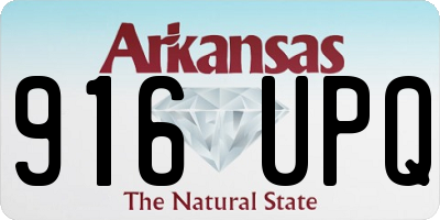 AR license plate 916UPQ