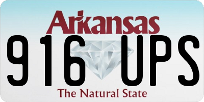AR license plate 916UPS