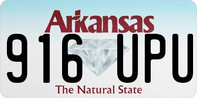 AR license plate 916UPU