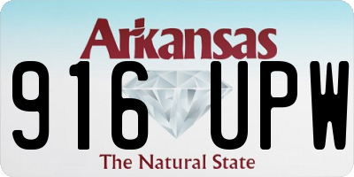 AR license plate 916UPW