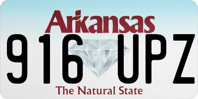 AR license plate 916UPZ