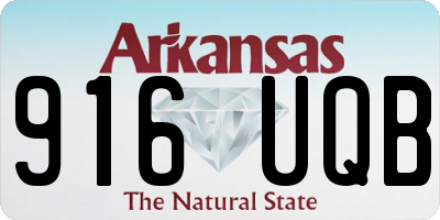 AR license plate 916UQB