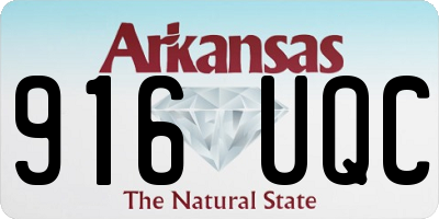 AR license plate 916UQC