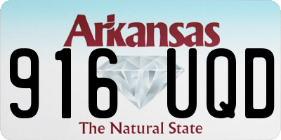 AR license plate 916UQD