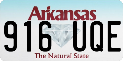 AR license plate 916UQE