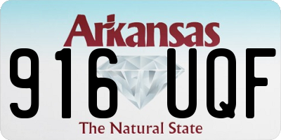 AR license plate 916UQF