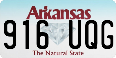 AR license plate 916UQG