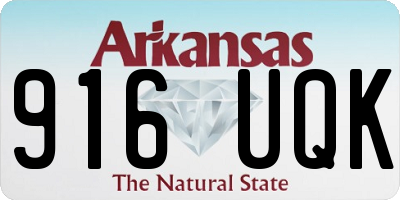 AR license plate 916UQK