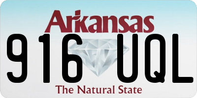 AR license plate 916UQL