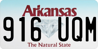 AR license plate 916UQM