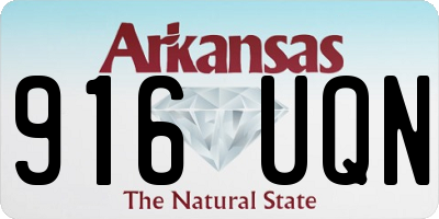 AR license plate 916UQN