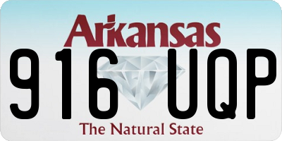 AR license plate 916UQP