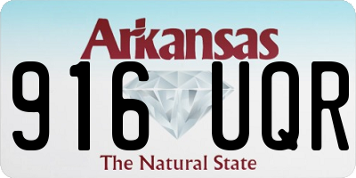 AR license plate 916UQR