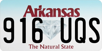 AR license plate 916UQS