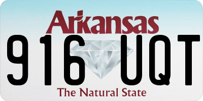 AR license plate 916UQT