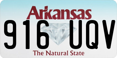 AR license plate 916UQV