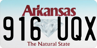 AR license plate 916UQX