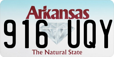 AR license plate 916UQY