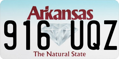 AR license plate 916UQZ