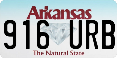 AR license plate 916URB