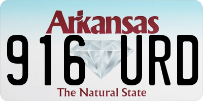 AR license plate 916URD