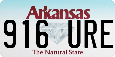 AR license plate 916URE