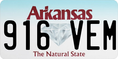 AR license plate 916VEM