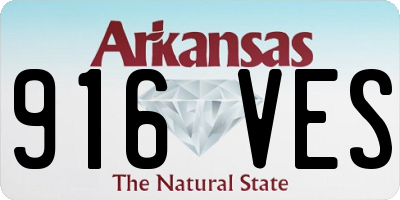 AR license plate 916VES
