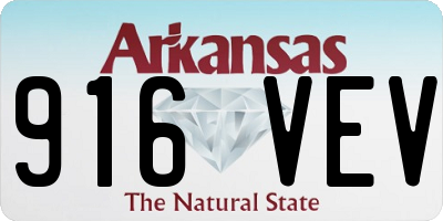 AR license plate 916VEV