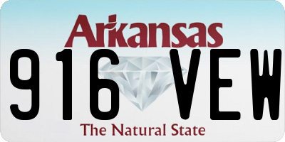 AR license plate 916VEW