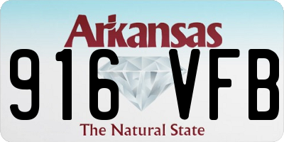 AR license plate 916VFB