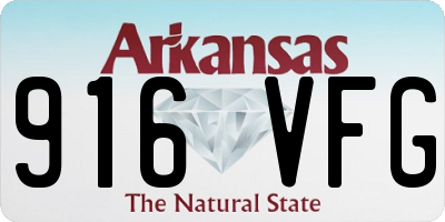 AR license plate 916VFG