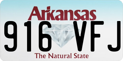 AR license plate 916VFJ