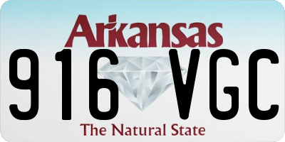 AR license plate 916VGC