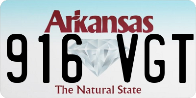 AR license plate 916VGT