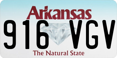 AR license plate 916VGV