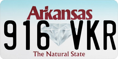 AR license plate 916VKR