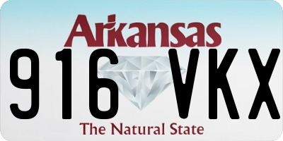 AR license plate 916VKX