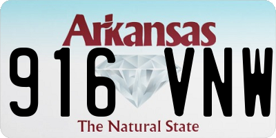 AR license plate 916VNW