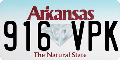 AR license plate 916VPK
