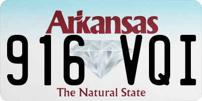 AR license plate 916VQI