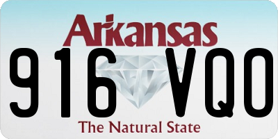 AR license plate 916VQO