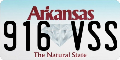 AR license plate 916VSS