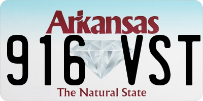 AR license plate 916VST