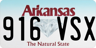 AR license plate 916VSX